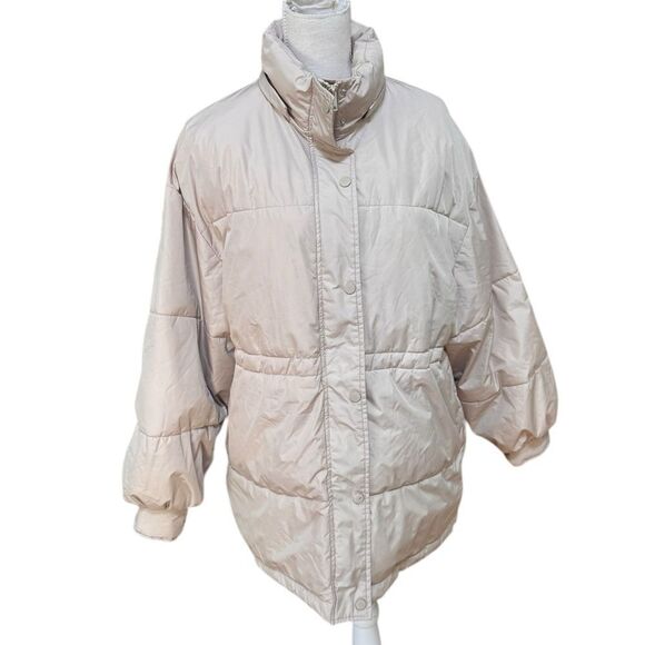 NA-KD Waist Drawstring Padded Jacket Large - Picture 2 of 10